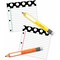 Black, White &#x26; Stylish Brights Pencils and Papers Cut-Outs, Pack of 12
